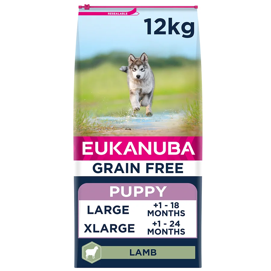 Eco-Friendly Eukanuba Grain Large Breed Dry Puppy Dog Food Lamb 12kg Original Design