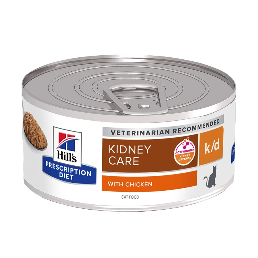Responsible Hill x27 s Prescription Diet k d Kidney Care Wet Adult Cat Food Chicken 24 x 156g Can Detailed