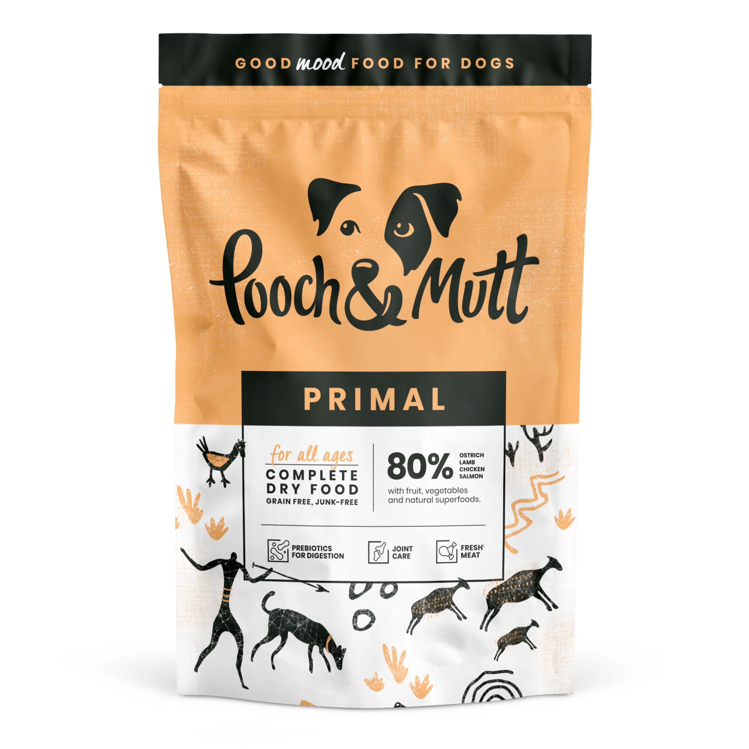 Pure Pooch and Mutt Adult Dry Dog Food Primal Lamb Ostrich Effective