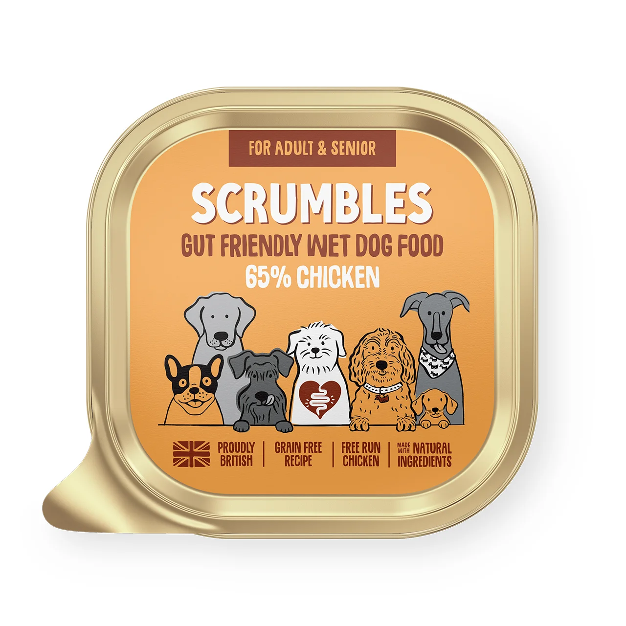 Prestigious Scrumbles Grain Adult Wet Dog Food Chicken Clean