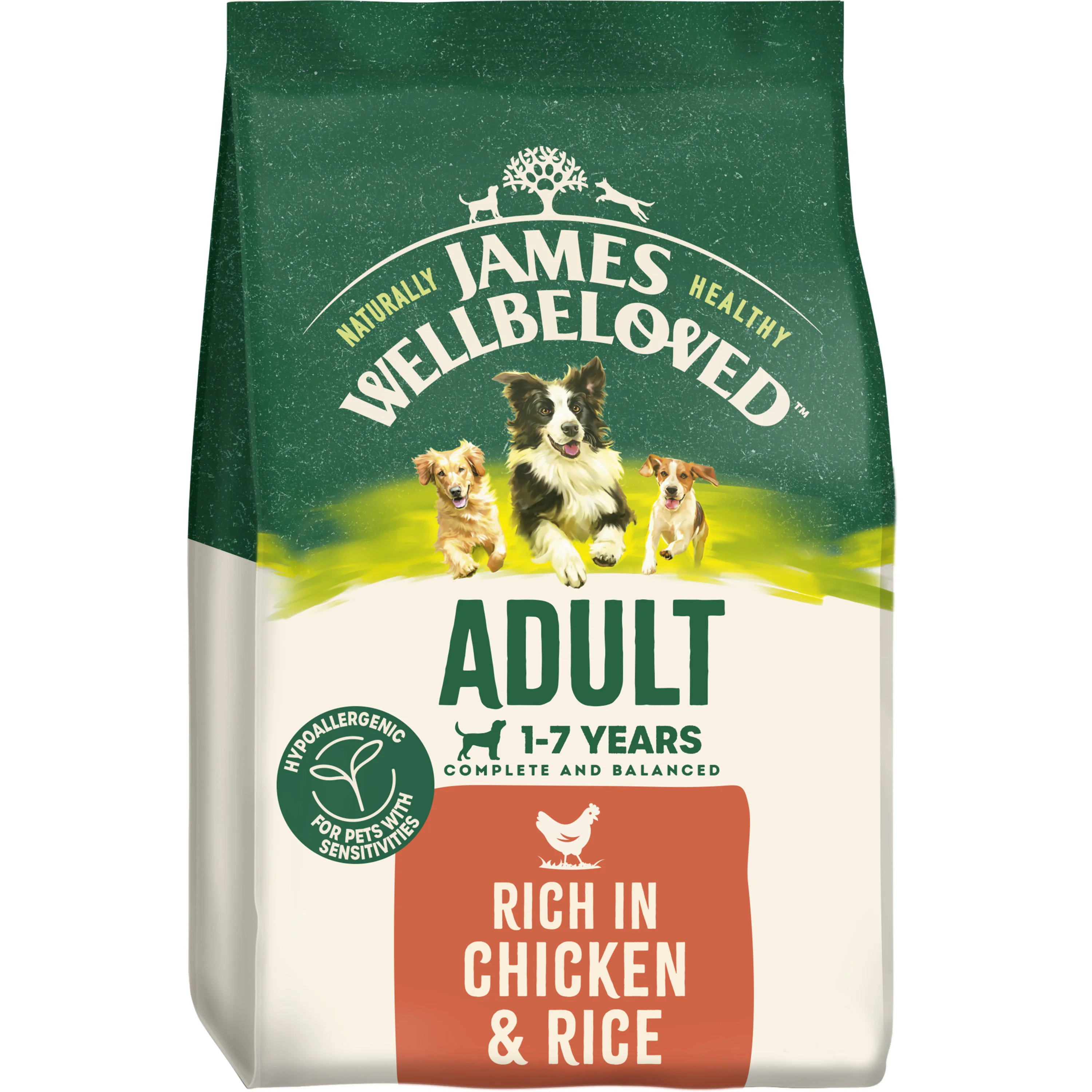 Safe James Wellbeloved Adult Dry Dog Food Chicken Rice Functional